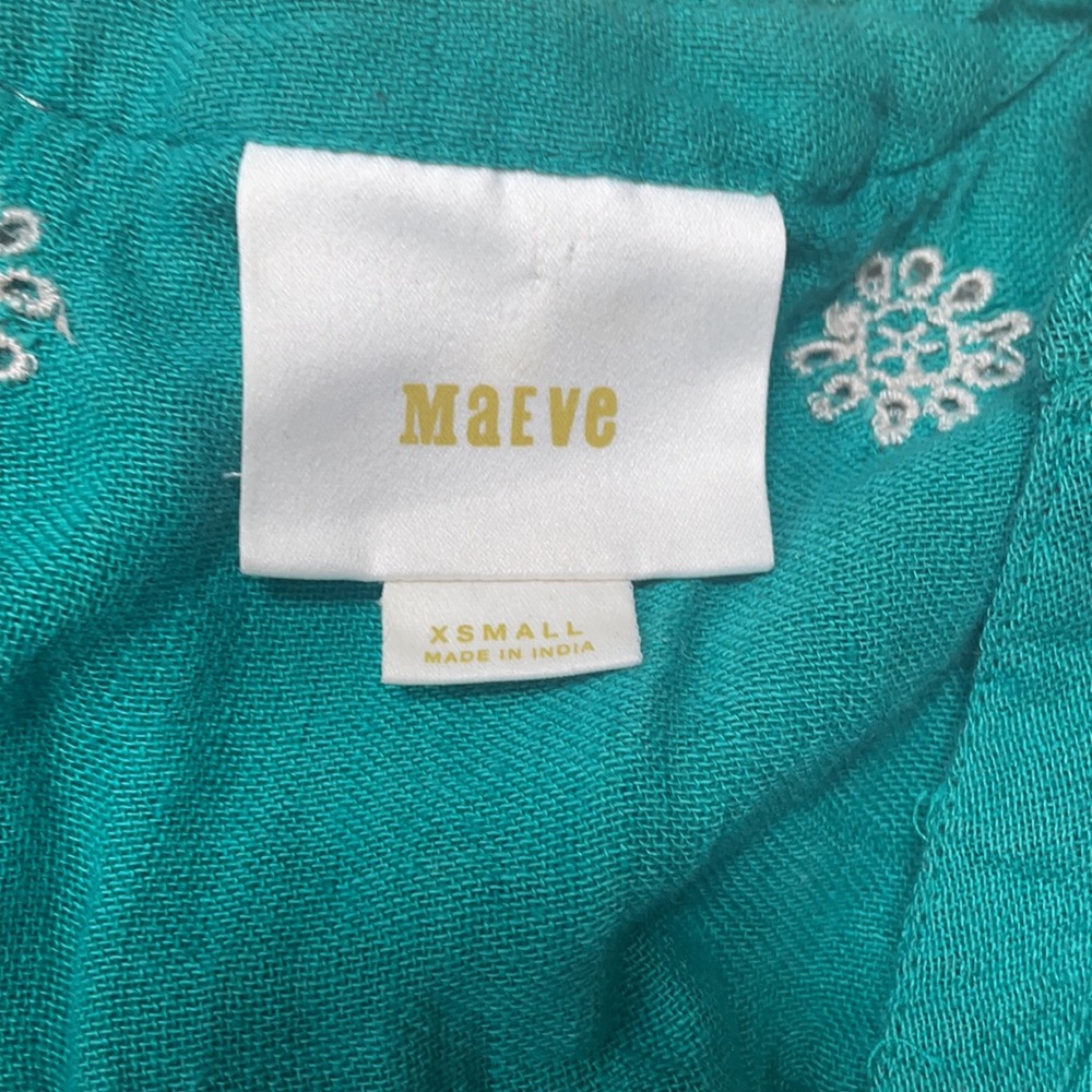 Maeve | XS green and white floral green dress - Picture 4 of 7